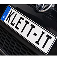 Soportes para matrículas sin marco originales LP A160- 2 unidades- de Klett-IT®- para matrículas de 380 - 520 mm- todos…
